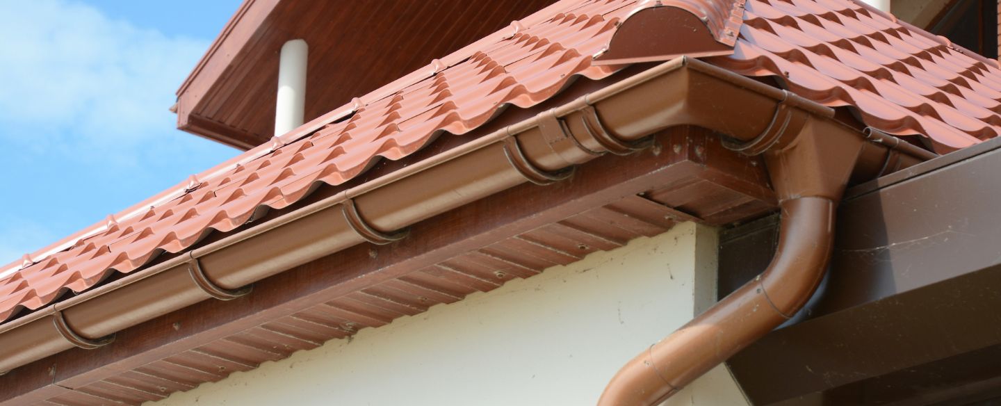brown soffit and fascia on rain gutter yorktown heights ny